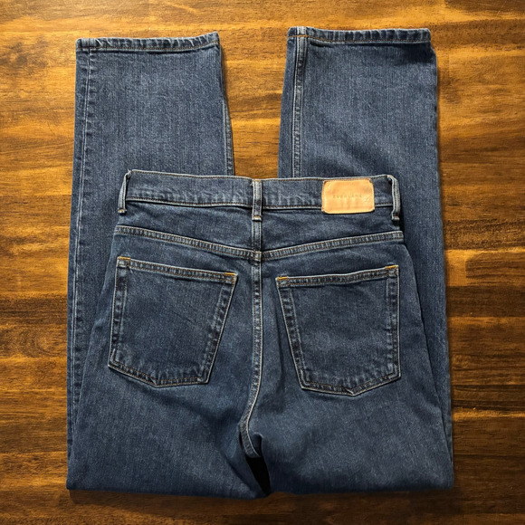 Everlane Women’s 26 x 28 Way High Jean Straight Leg Jean Organic Cotton Denim - Picture 4 of 12